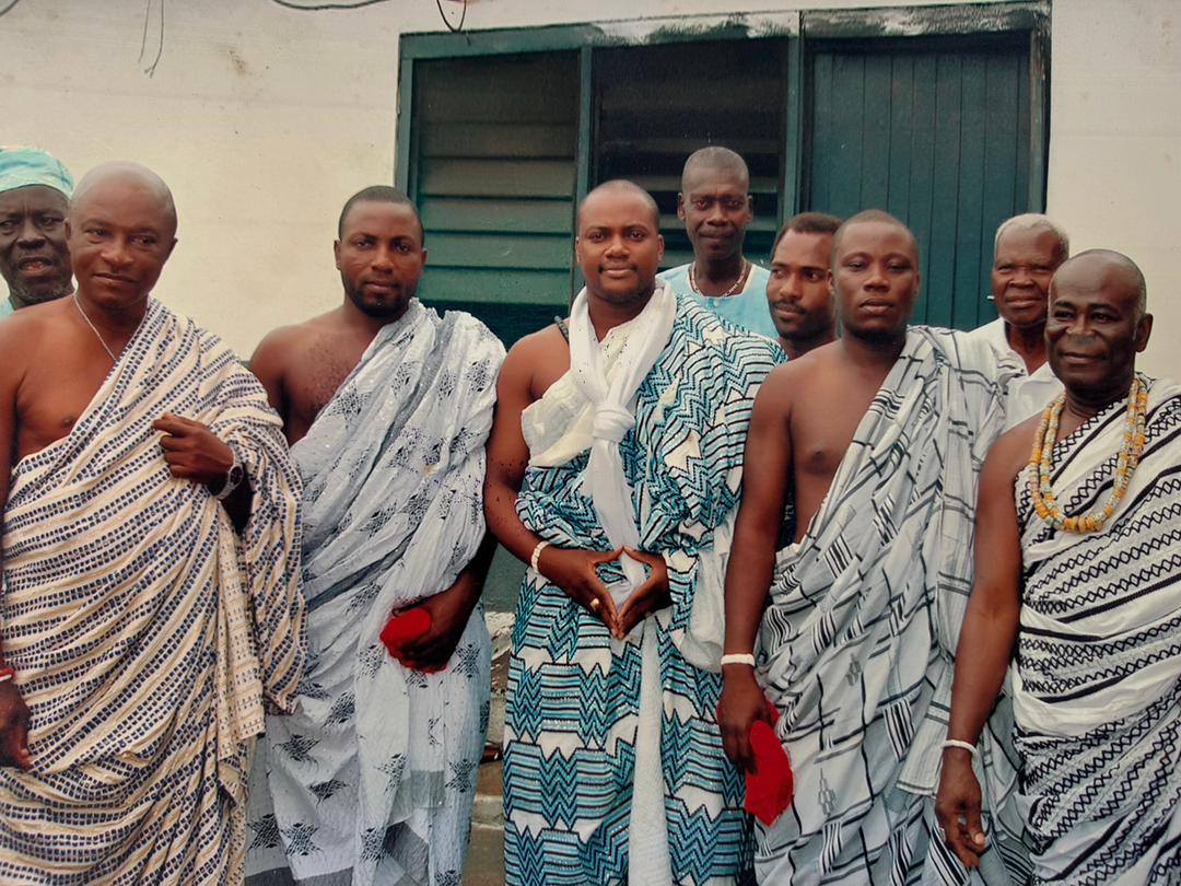 Royal Family Young Men in Kente