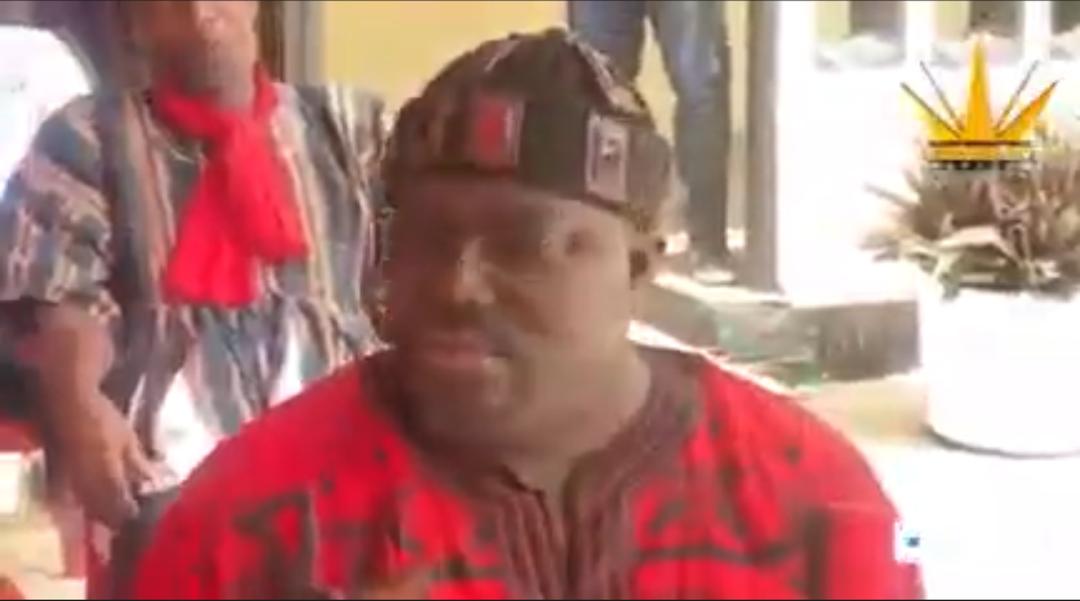 Nii Boi Man addressing the press