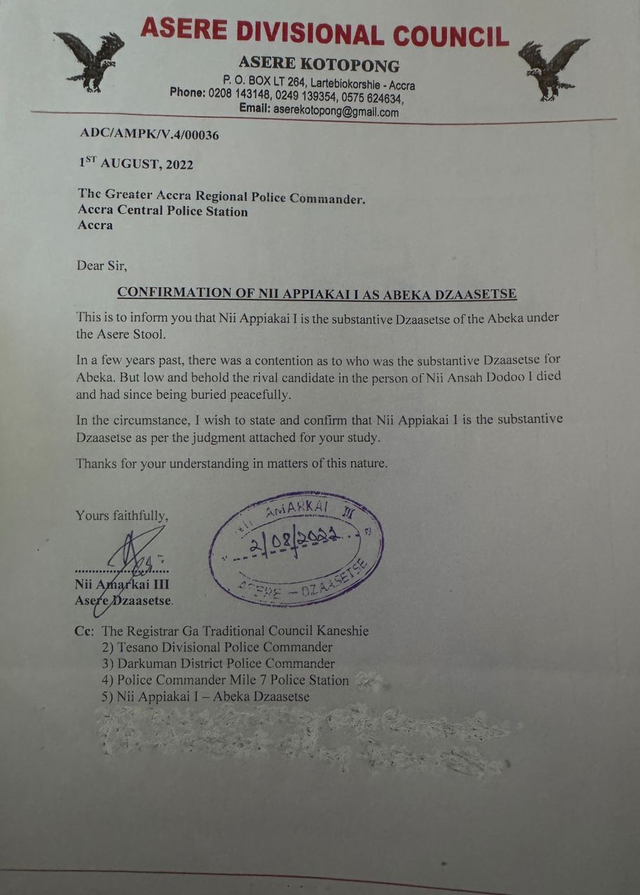 Nii Apiakai Boi I — Dzaasetse Confirmation (2022)